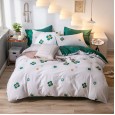 Net red models Nordic style cotton four-piece cotton bedding dormitory bed sheets single quilt three-piece