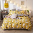 Net red models Nordic style cotton four-piece cotton bedding dormitory bed sheets single quilt three-piece