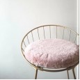 Japanese rabbit down cushion memory foam PP pad thickened macaron solid color warm round chair cushion