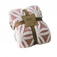 Shu cotton wool blanket three-dimensional brushed jacquard air conditioning small blanket siesta blanket single office lunch break blanket