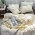 Idyllic Japanese-style bed sheet four-piece bed cotton pure cotton girl heart fresh floral bed cover