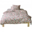 Japanese-style knitted cotton cotton four-piece set of small fresh floral cotton micro-elastic soft 4-piece bed linen
