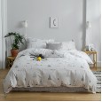 Age-reducing cartoon 13372 cotton printing four-piece double bed set quilt cover bed sheet