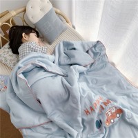 Cartoon 60 Tencel Single Ice Silk Summer Quilt Comfortable Breathable Cool Summer Air Conditioner Quilt for Children