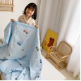 Cotton double-layer yarn organic cotton summer quilt cotton infant children summer cool quilt 1.2 1.5 meters