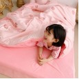 Warm four-piece cotton pure cotton simple crystal coral velvet bed sheet quilt cover bed hat three-piece bedding
