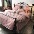 60 pieces of brushed cotton four-piece thickened autumn and winter embroidered cotton 1.8m bed solid color simple European-style home textile bedding