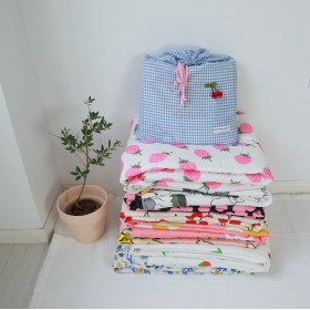 Cotton double gauze cartoon printing children baby cotton summer cool quilt washable single double air conditioning quilt