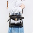 Summer leather bag new wild cowhide casual simple shoulder messenger bag bucket bag portable female bag