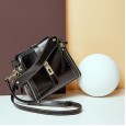 Summer leather bag new wild cowhide casual simple shoulder messenger bag bucket bag portable female bag