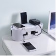 Socket wire storage box row plug box power cord finishing artifact desktop plug row cable organizer finishing box