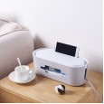 Socket wire storage box row plug box power cord finishing artifact desktop plug row cable organizer finishing box