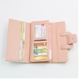 Korean version of the new three-fold ladies wallet retro lychee pattern large capacity long wallet