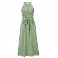 Spring and summer new women's skirt mid-length lace polka dot dress