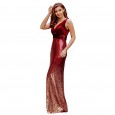 Spring and summer new women's skirt long slim dress sequin dress