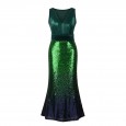 Spring and summer new women's skirt long slim dress sequin dress