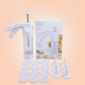 Aimanwu Baking Tools 12 Pieces Flower Household Biscuit Machine Cookies Cream Decorating Gun Decorator