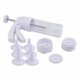 Aimanwu Baking Tools 12 Pieces Flower Household Biscuit Machine Cookies Cream Decorating Gun Decorator