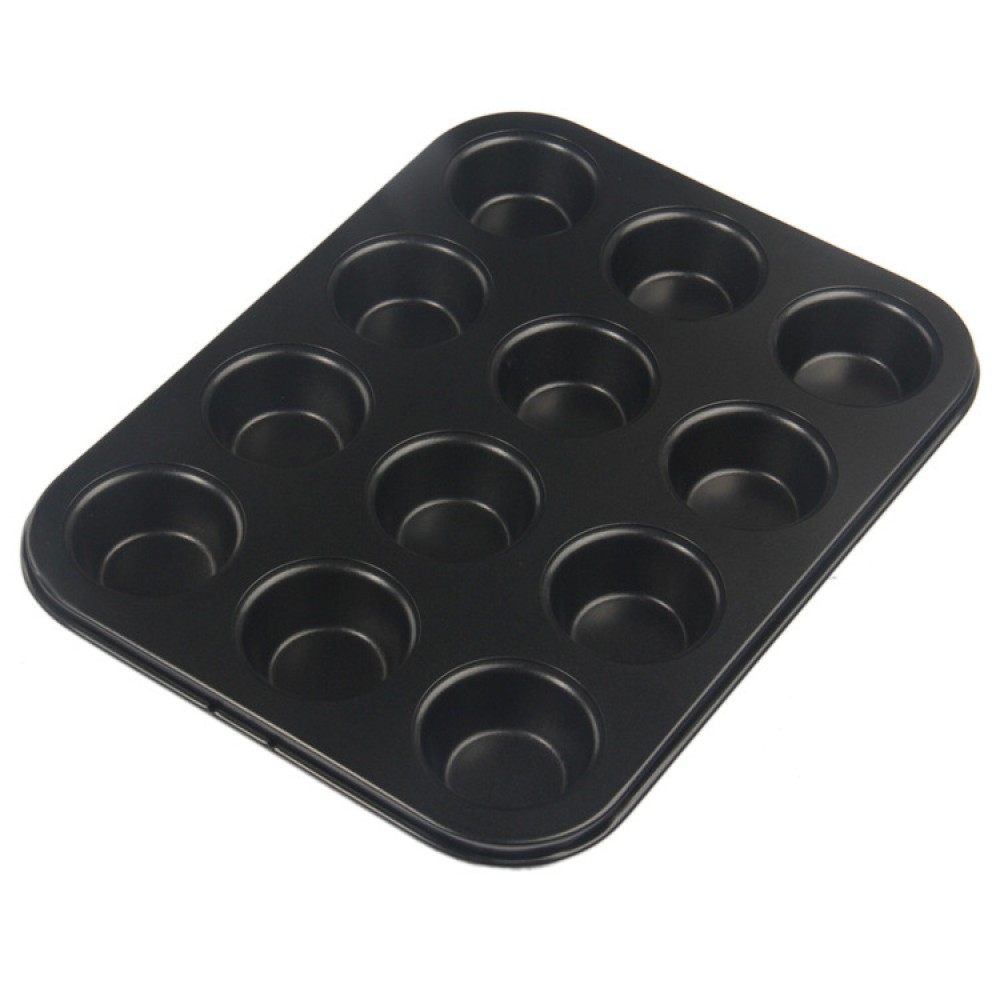 The new product is a flat 12 small cake mold with a small 12 cup muffin cup cake mold