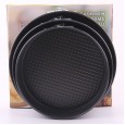 Aimanwu 3PC gray non-stick buckle round live bottom cake mold (18CM ～ 28CM)