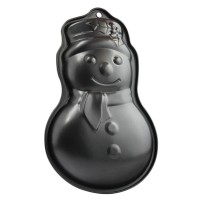 Aimanwu Black Non-stick Christmas Large Snowman Cake Pan Cake Mould