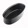 The new black non-stick aluminum alloy cheesecake mold oval mold