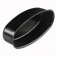 The new black non-stick aluminum alloy cheesecake mold oval mold