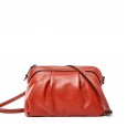 Leather bag female new cloud bag messenger female bag soft leather first layer cowhide cowhide diagonal shoulder small shell bag