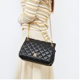 New bag female messenger bag cowhide fashion retro leather female bag trend diamond chain bag