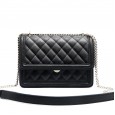 Cowhide women's bag new leather women's bag messenger bag spring and summer linge embroidery thread chain bag diagonal shoulder bag