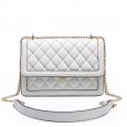 Cowhide women's bag new leather women's bag messenger bag spring and summer linge embroidery thread chain bag diagonal shoulder bag