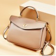 Leather handbags spring and summer new temperament ladies handbag Korean fashion briefcase simple shoulder messenger bag