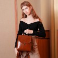 Spring and summer new leather handbags backpack Korean fashion leather large capacity travel backpack ladies leather bag