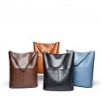 Bag female new style cowhide big shoulder bag fashion female bag tote female bun bag