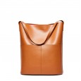 Bag female new style cowhide big shoulder bag fashion female bag tote female bun bag
