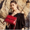 Cowhide women's bag spring and summer new leather shoulder messenger bag fashion wild texture oil wax cowhide diagonal bag
