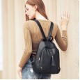 Autumn and winter new shoulder bag first layer leather backpack tide female soft leather casual Japanese and Korean version of wild tassel handbag