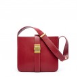 New leather handbag bag Korean fashion cowhide lock square bucket bag broadband shoulder bag handbag lady bag