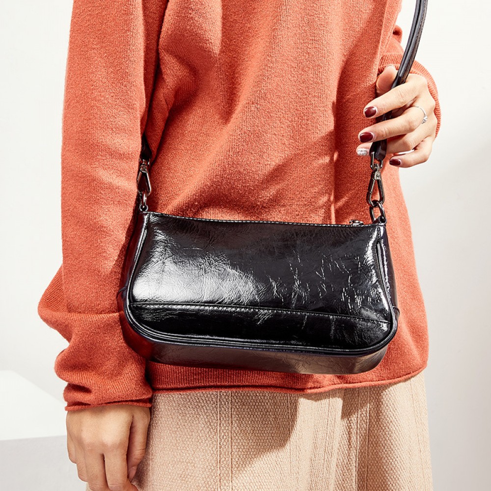Cowhide women's small bag new tide mini messenger small bag explosion models retro style leather female bag clutch bag