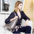 Women's bag new fashion leather handbags cowhide shoulder handbag large capacity ladies shopping