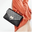 Genuine leather handbags new small fragrance wind embroidery leather cowhide handbags fashion diamond chain shoulder bag