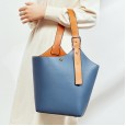 Spring and summer new fashion bag broadband bucket bag female leather shoulder bag handbag wild large capacity