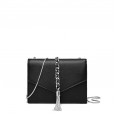 The new bag tassel small square bag diagonal cowhide shoulder fashion wild female leather handbag