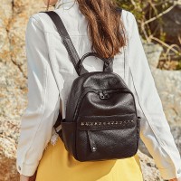 Leather shoulder bag female tide brand new high-quality bag fashion star wild large-capacity soft leather backpack