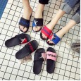 Bathroom slippers female summer cute cartoon pattern plastic slippers men's home indoor comfortable couple sandals and slippers