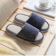 Cotton and linen slippers female summer home household cloth linen indoor home couple anti-skid four seasons spring and autumn soft bottom floor