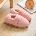 Autumn and winter cotton slippers home female bag with thick bottom anti-skid month childbirth home furry cotton shoes winter indoor