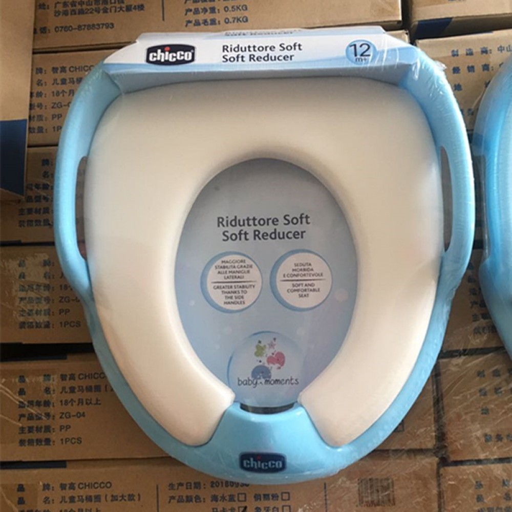 Chicco toilet seat children's toilet soft toilet washer white