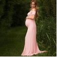 Pregnant women photo dress pregnant women open the mop dress before taking pictures 9997