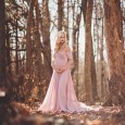 Women's mercerized cotton with spinning to pregnant women fluttering tail fluttering sleeves long dress photography dress 1883